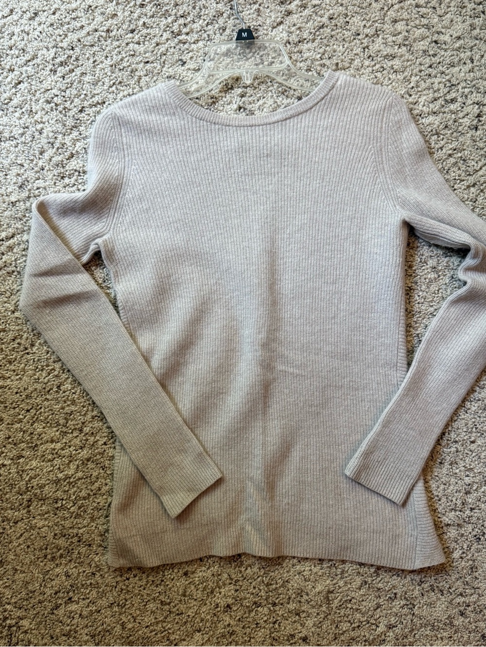 Autumn Cashmere Women's Ribbed Crewneck Sweater - Taupe